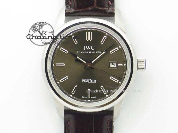 MIROTIME 0427 ZipUp Calatrava 5524R Pilot Travel Time RG GRF Brown Dial on Brown Leather Strap A324 V 7110